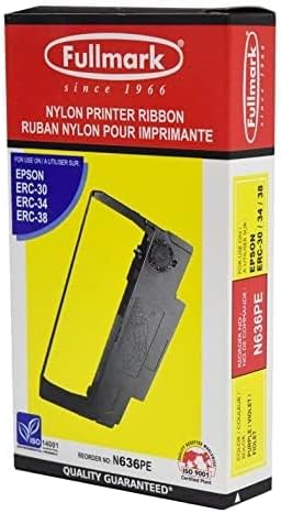 Fullmark Nylon Ribbon Printer Compatible Replacement for Ribbon Epson ERC30 / 34/38 Purple - 12 Pack (N636PE)
