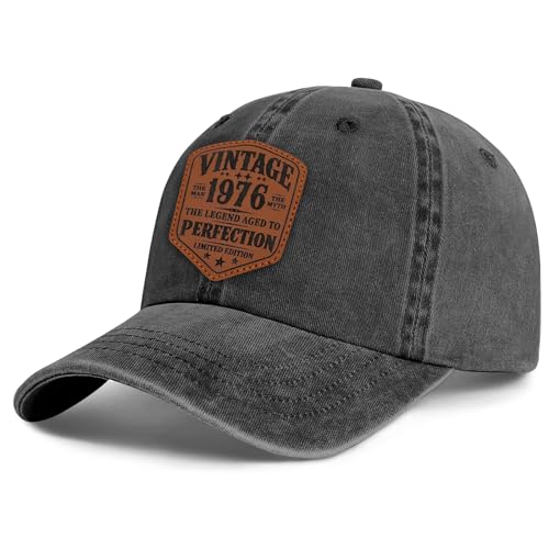 Image of 50th 40th 30th 60th Birthday Gifts Men Women 1976 1986 1996 Hat | Vintage Baseball Cap 50 40 30 60 Years Old Birthday Gifts for Him Her Party Favors Decorations