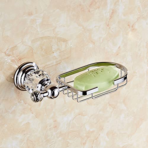 Accessoires salle de bain cristal argent style hôtel cinq étoiles