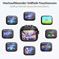 NE40 KI Übersetzer Kopfhörer, 134 Echtzeit Sprachübersetzer Kopfhörer & 9 Modi - Bluetooth 6.0 Übersetzungskopfhörer mit Drehknopf, 48H Laufzeit, IPX5 Wasserdicht Ohrhörer für Lernen, Reisen, Geschäft – Ansicht 4