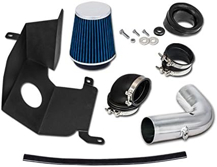 RL Concepts Blue Heat Shield Cold Air Intake Kit + Filter 04-05 for GMC Sierra 2500HD/3500 6.6L V8 Duramax LLY Engine Only