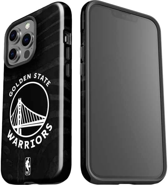Skinit Impact Phone Case Compatible with iPhone 14 Pro - Officially Licensed NBA Golden State Warriors Black Animal Print Design