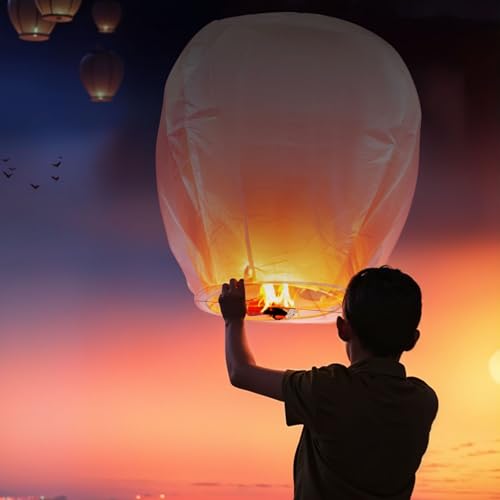 Tel Charme * CL1 Paper Chinese Lanterns 12 Packs, Sky Lanterns To Release In Sky thumb #5