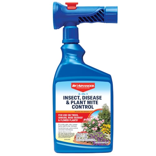 BioAdvanced 3-in-1 Insect, Disease, and Mite Control Ready-to-Spray - 32 oz | Insecticide...