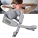 ChuYiElegance Electric Neck Massager with Heat for Office Use and 6 Massage Heads, Blue Gray