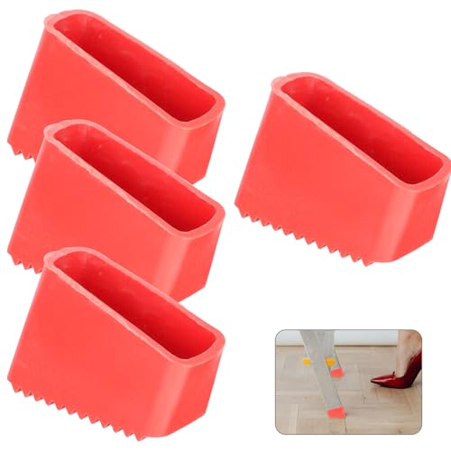 Gotetiso 4 Piezas Pies de Escalera Pies Accesorios para Escalera de Repuesto Pies de Goma para Escalera Cubierta de Pies Antideslizante Escalera Protectora Pies Escalera Accesorios para Escaleras