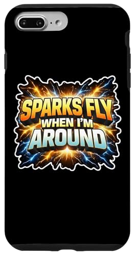 �ʔ����d�C�Z�t�X�p�[�N�t���C When I'm Around Joke Pun ���p �X�}�z�P�[�X iPhone 7 Plus/8 Plus �p