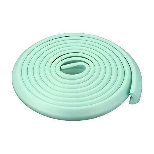 Image of uxcell Corner Guards Edge Protectors 6.56ft(2M), Foam Safety Bumper L Shape for Furniture Corner Table Edge Guard, Light Green