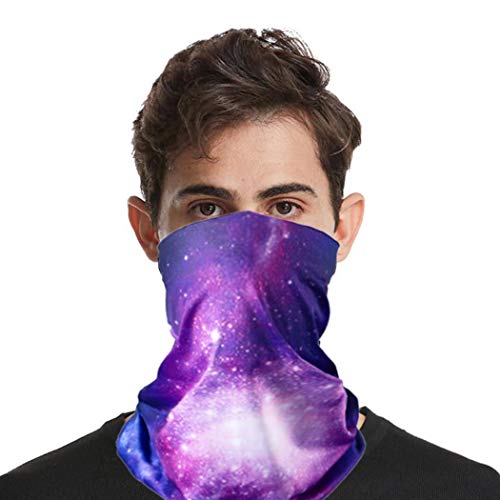 Ludress Elastic Neck Gaiter Sports Balaclavas UV Resistence Headwear Outdoor Running Magic Headbands Reusable Bandana Hiking Riding Motorcycle Head Scarfs for Men