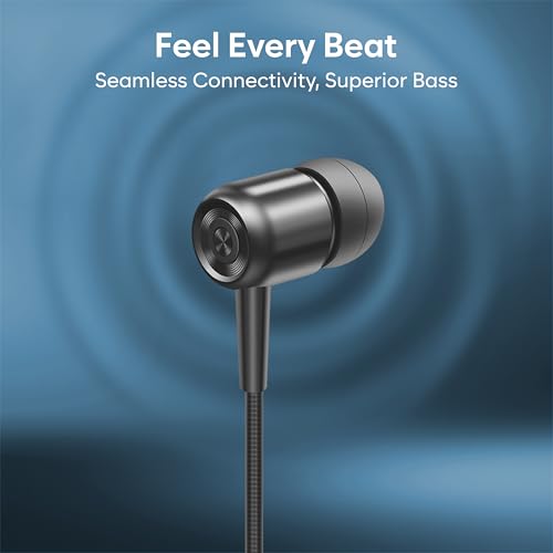 Image of Bluetooth 5.4 Wireless Neckband Headphones, 20-Hour Playtime, Superior Bass with Intelligent Voice Noise Reduction, Crystal Clear Calls & Effortless Pairing, Ergonomic Sports Earbuds (Black)