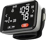 MEDSE USA Blood Pressure Monitor Wrist Automatic - Newer 2021 Bionic Chip, Clinical Accuracy - Auto, Portable, Voice Activated, Multi-User Memory Heart Rate, Blood Pressure Machine Cuffs for Home Use