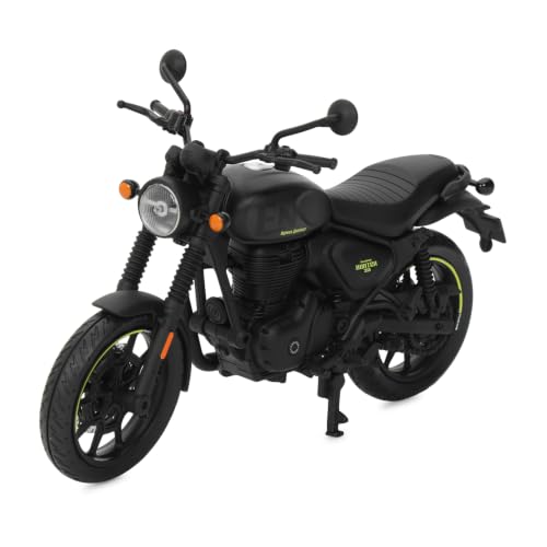 Image of Royal Enfield Hunter 350 Scale Model | 1:12 Diecast Metal & Plastic | Working Suspension&Side Stand | Steerable Handlebars | Free-Rolling Wheels| Authentic Mirrors|Collectors Essential Graphite Grey