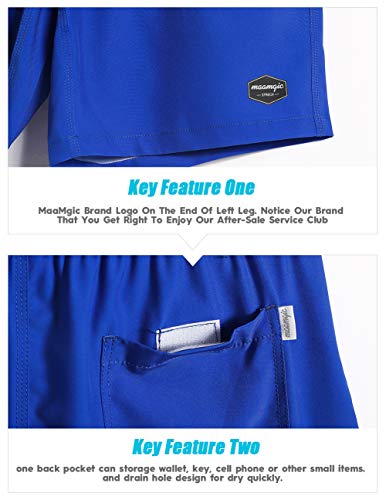 Image of maamgic Mens 7 inch Stretch Swim Trunks Quick Dry Mesh Lining Swimwear Bathing Suits