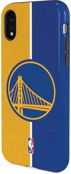 Skinit Pro Phone Case Compatible with iPhone XR - Officially Licensed NBA Golden State Warriors Canvas Design