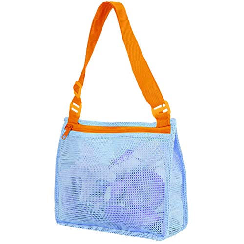 Bolsa de Malla para Juguetes de Arena Bolsa de Playa de Almacenamiento Bolsa de Malla Juguete de Arena para niños Red de Almacenamiento Bolsa de Juguetes de Playa Bolsa de Playa Mochila Plegable