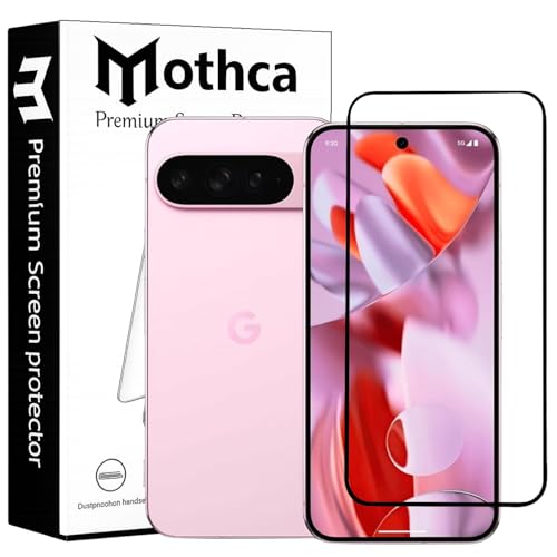 Image of Mothca advance Military-Grade Gorilla Tempered Glass Compatible with Google Pixel 10 Pro XL | Black | Full Screen Protection | Scratch Resistant | Easy Installation Kit (Pack of 1)