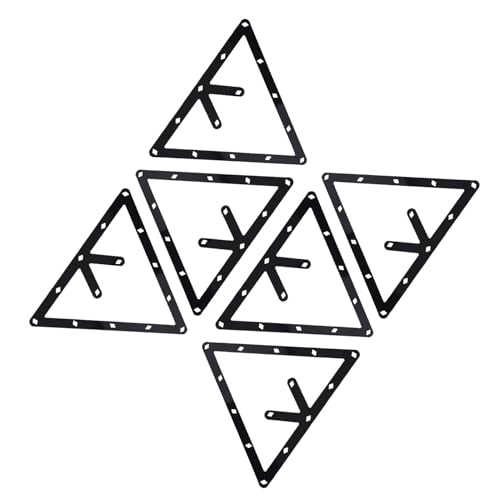 6Pcs Billiard Positioning Paper Non Slip Adhesive Sheet for Chinese Black 8 Ball with Flat & NonInterfering Design Durable Premium Material3