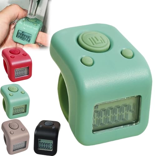 Lap Counter for Swimming IP65 Waterproof Handheld Tally Counter 6 Digits Number Count Clickers CounterS Rechargeable Finger Counters Tally Clicker with Led Display for Swim Laps Boxing Rounds HIIT
