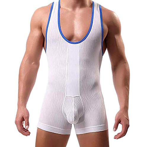 Boxers serrés hommes maillots de corps sous-vêtement sexy et justaucorps de lutte