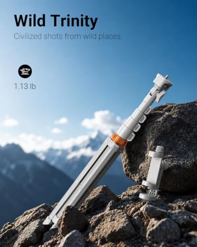 Image of VIMOSE 66 inch Phone Tripod, Tripod for iPhone with Remote & Phone Stand, Extendable Cell Phone Tripod for Video Recording, Ultimate Tripod & Monopod Accessories for iPhone /Android, Monza White