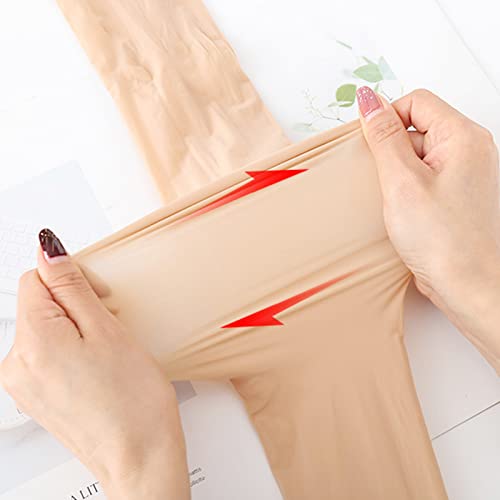 Image of Women's Oil Shiny Pantyhose High Waist Sheer Shimmer Tights Control Top Glossy Pantyhose for Women