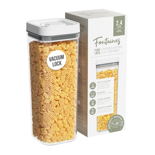 Fontaines-Pump-Lock-24L-Food-Storage-Container-Pump-to-Vacuum-Out-Air-with-Locking-Lid-for-Airtight-Leakproof-Seal-to-Keep-Food-Fresh-BPA-Free-Pantry-Fridge-Freezer-Safe-1-Pack