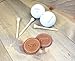 Handmade Leather Golf Ball Markers with Free Personalization | Pack of 3 | Personalized Golf Gift | Leather Accessory | 3rd Anniversary Gift