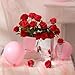 Hawesome 12PCS Artificial Flowers Fake Roses, Realistic Silk Long Stem Red Roses Bouquet for Wedding Centerpiece Home Decor Party & Valentines