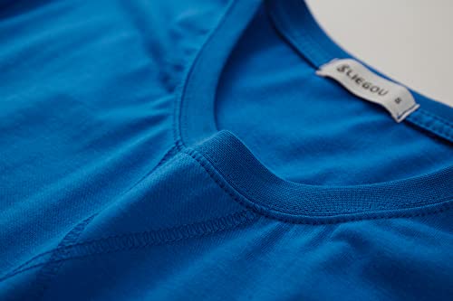 Image of KLIEGOU Men's 100% Cotton Longline T-Shirt, Pre-Shrunk Soft