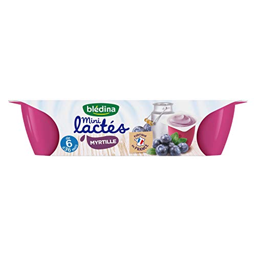  Blédina - Mini Lactés Myrtille, pack de 6