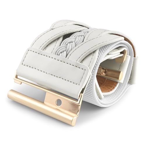 BlackButterfly Wide Waspie Elastic Vintage Braided Vertical Clasp Buckle Cinch Waist Belt3