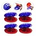 Vaguelly 1set Percussion Castanet for Safe Musical Instruments for Early Learning and Music Exploration Red Blue 6pcs
