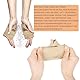 Norhogo 1 Paar Großer Zeh & Fußzehen Entlastung Vorfusspolster- Rutschfeste Fußschützer, Hallux Valgus Socken, Ballenzehen für Hammer Zehe Schmerzlinderung für Damen & Herren, Hautton Größe S 35-40