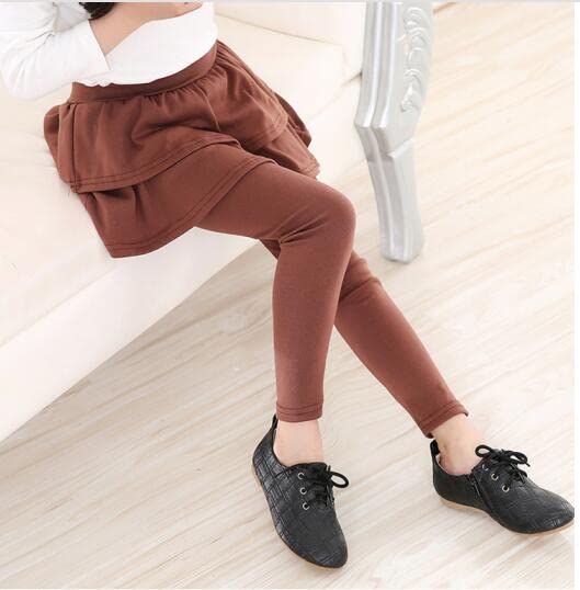 Little Girls Leggings Pants Kids Footless Tights Skirt Cake Elastic Culottes3