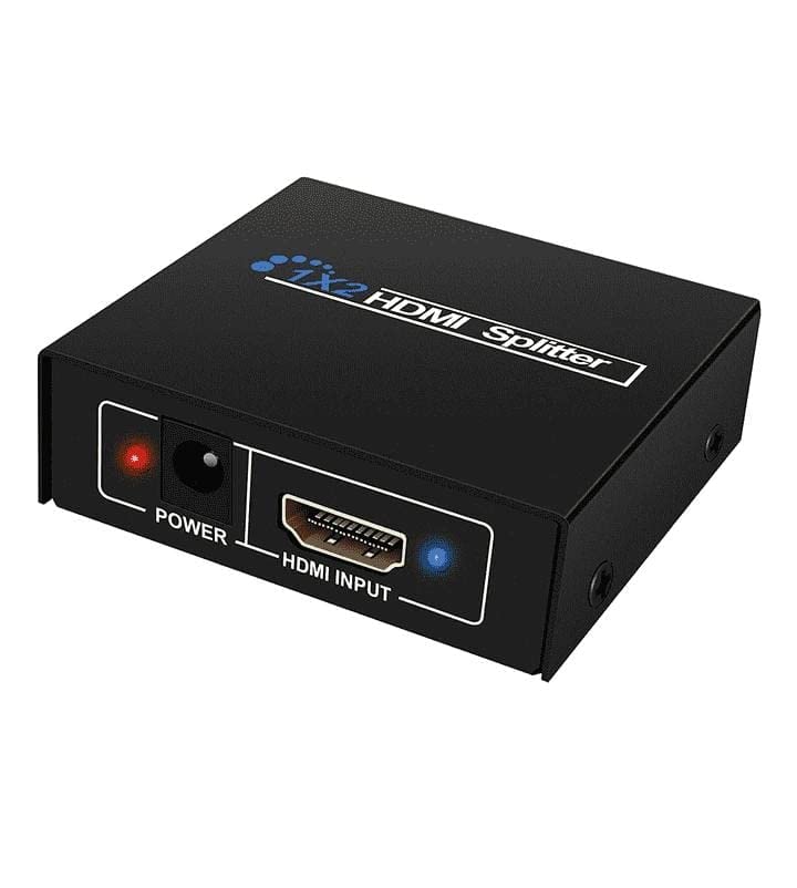 SOLIX® 1×2 HDMI Splitter 2 Ports, HDMI Splitter 1 in 2 Out, Supports 3D 4K x 2K @30HZ Full HD 1080P, Support Two TVs or Multi Monitor Adapter at Same Time