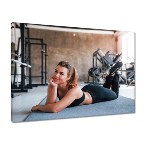 Peinture imprimée sur toile 70x50 cm pour habiller un mur vide avec la déco gym élégante H10744M