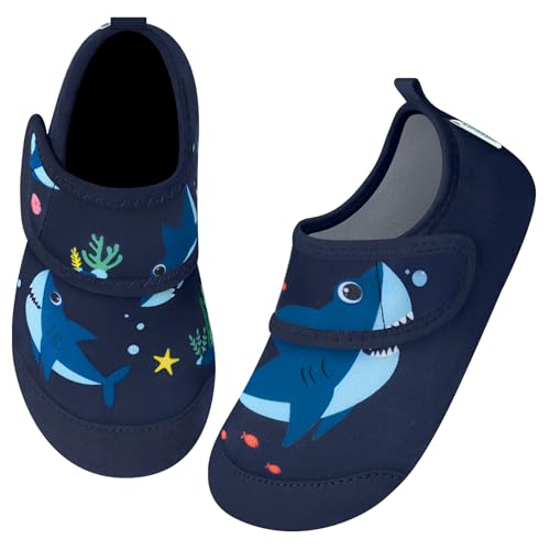 IceUnicorn Kinder Strandschuhe Klettverschluss Badeschuhe Mädchen Wasserschuhe Jungen Schwimmschuhe Schnelltrocknende Aquaschuhe für Baby Beach Pool