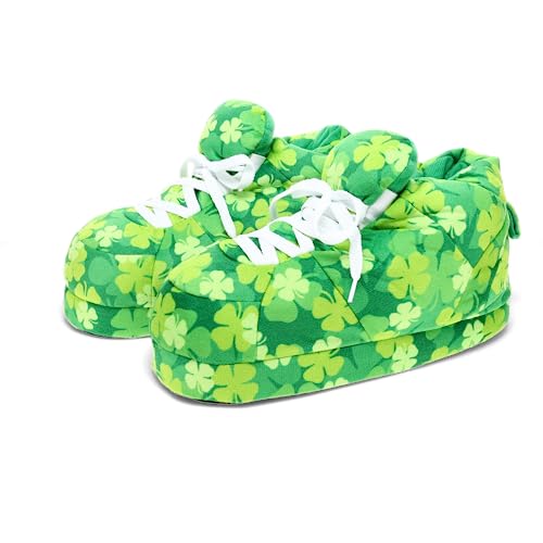Image of Happy Feet Slippers Standard Sneaker Slippers for Men, Women, and Kids - Women Shoes, Gifts for Women, As Seen on Shark Tank - Classy Oversized House Slippers for Women with Non-Slip Rubber Soles