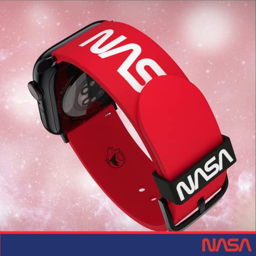 Nasa Ñ Red Ìwormî Logo Smartwatch Band Ñ Officially Licensed, Compatible With Every Size & Series Of Apple Watch (Watch Not Included) #TOP3