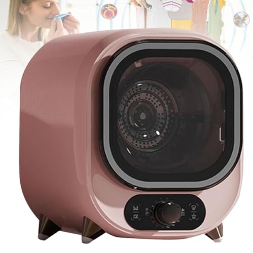 Sèche-linge À Condensation Compact Et Portable, Capacité De 5 Kg, Petit Sèche-Linge À Condensation, Essoreuse Avec Une Capacité De Charge De 0,8 Kg, Pour La Maison(Pink)