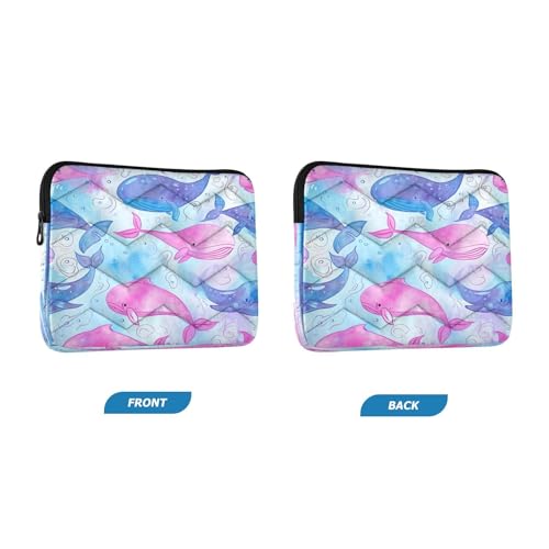 Funda para laptop 13-14 pulgadas impermeable con diseño de ballenas miniatura 2