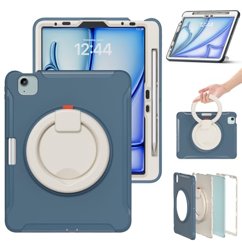 Funda iPad Air de 4ª generación antichoque con soporte azul 4