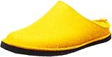  Haflinger Flair Smily, Pantoffeln, Unisex-Erwachsene, Filz aus reiner Wolle, Gelb (Mais 252), 43 EU