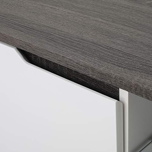 Christopher Knight Home Rowan Wood Tv Stand, White Matte / Grey Finished 59. 15 X 15. 75 X 17. 00 #TOP3