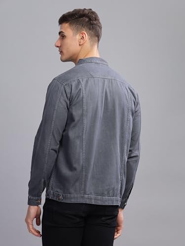 Image of Kuons Avenue Men's Regular Fit Trucker Jacket | Denim Jacket for Men