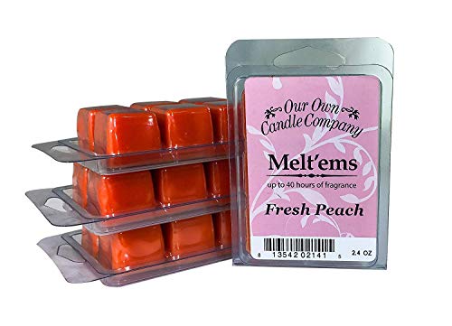 Our Own Candle Company Premium Wax Melt, Fresh Peach, 6 Cube