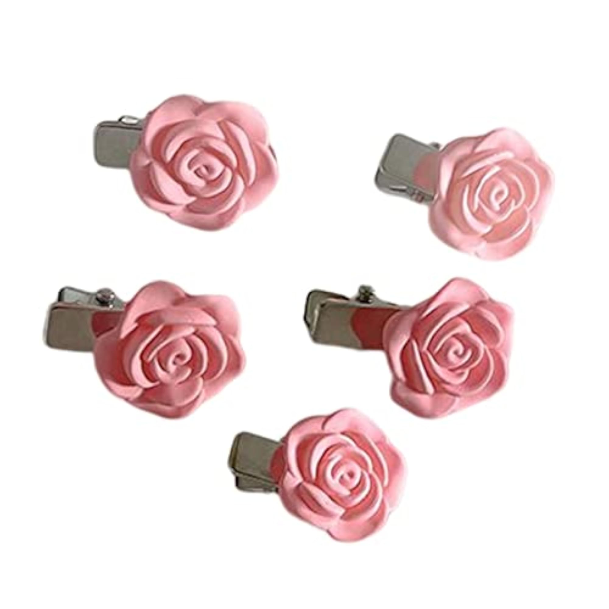 5Pcs Non-Slip Flower Hair Clips Set