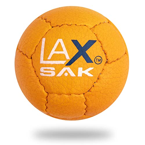 Lax Sak Soft Practice Lacrosse Balls - Same Weight & Size As A Regulation Lacrosse Balls, Great For Indoor & Outdoor Practices, Less Bounce & Minimal Rebounds - Orange, 1 Pack #TOP3