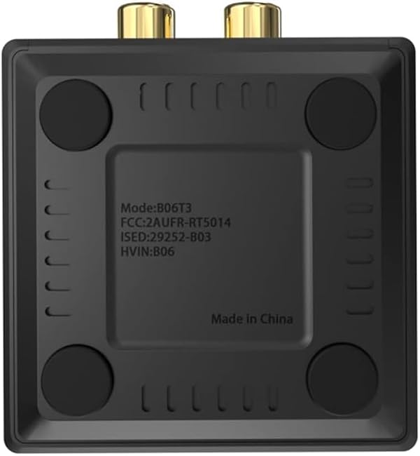 YMOO B06T3 Bluetooth 5.3 Receiver, 100ft RCA Bluetooth Audio Adapter for 3.5mm Jack AUX HiFi Home Stereo/Speaker from Smartphone/Tablet/Laptop, Dual Link for Two Speakers, SBC AAC Audio by YMOO - Used condition - Image 8