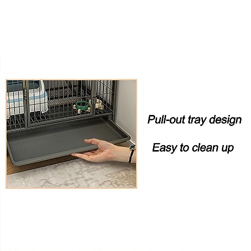 Niche pour chat à roulettes : enclos intérieur mobile et élégant - 4